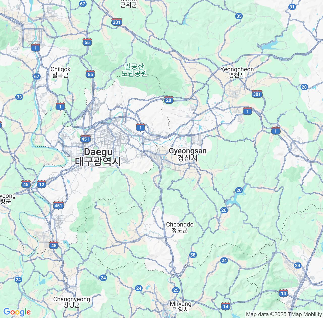 Map image for Intellectual Property Lawyers in Gyeongsan-si and Gyeongsangbuk-do IP firms at coordinates  ; .