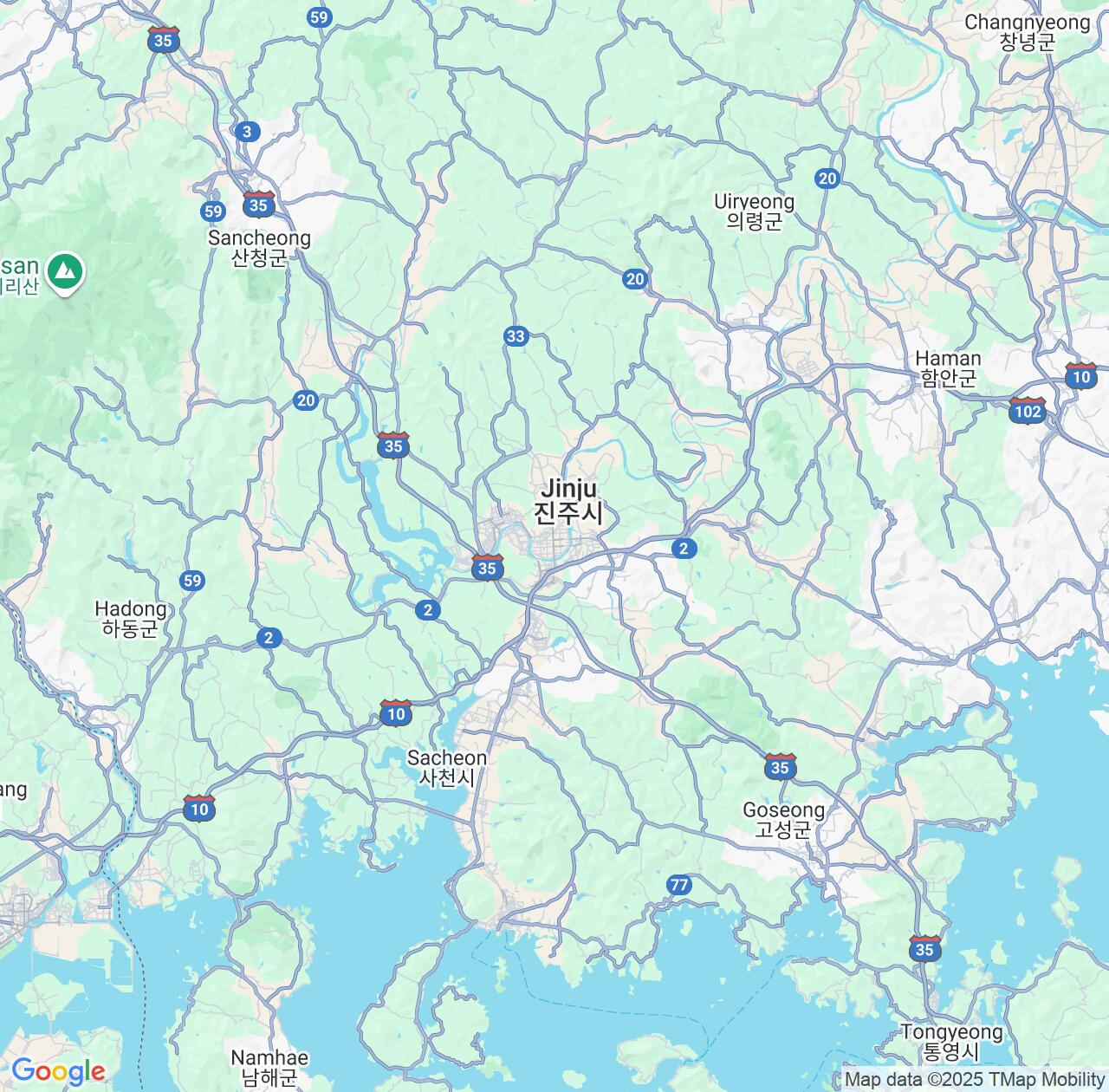 Map image for Intellectual Property Lawyers in Chinju and Gyeongsangnam-do IP firms at coordinates  ; .
