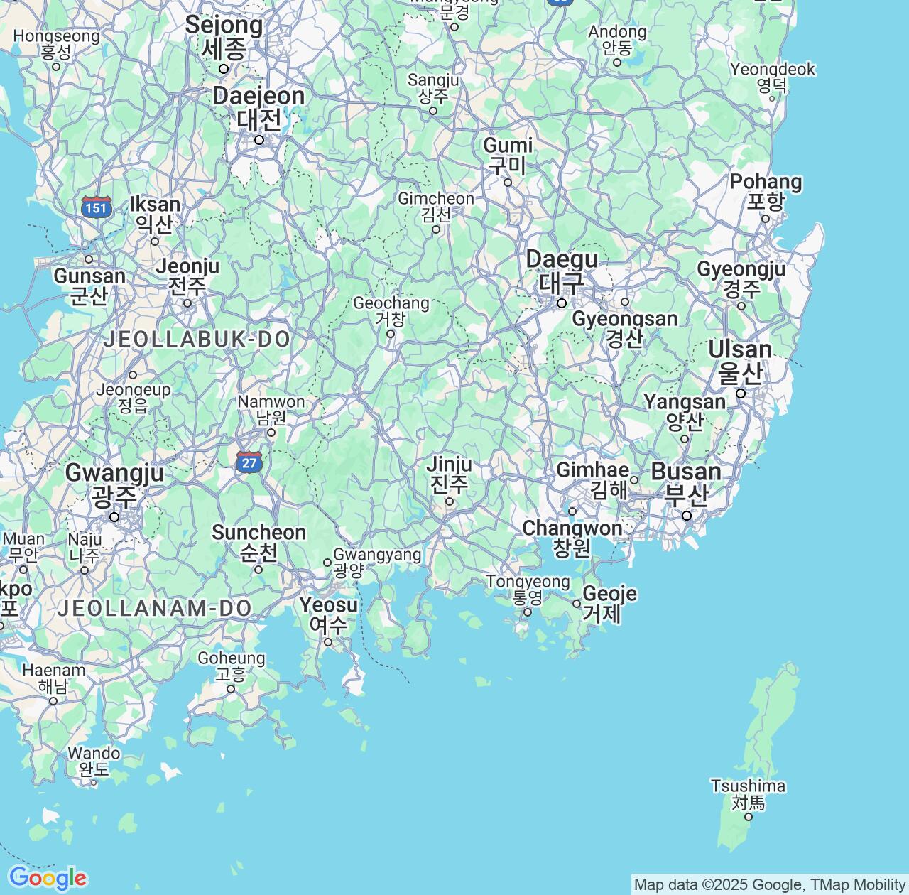 Map image for Intellectual Property Lawyers in Gyeongsangnam-do and South Korea IP firms at coordinates  ; .