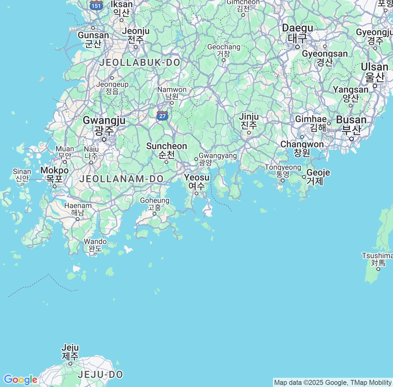 Map image for Intellectual Property Lawyers in Yeosu and Jeollanam-do IP firms at coordinates  ; .