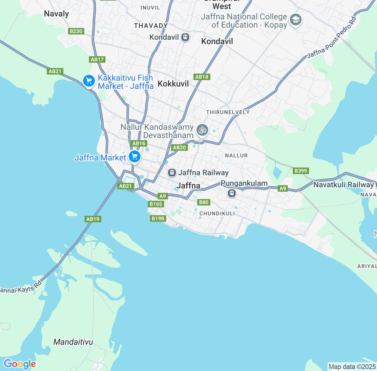 Map image for Intellectual Property Lawyers in Jaffna and Northern Province IP firms at coordinates  ; .