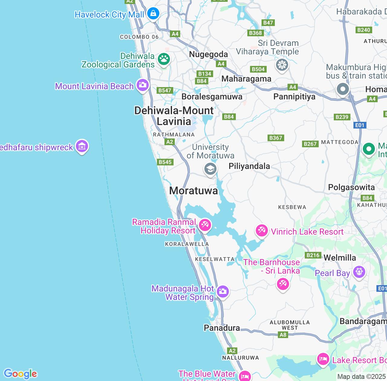 Map image for Intellectual Property Lawyers in Moratuwa and Western Province IP firms at coordinates  ; .