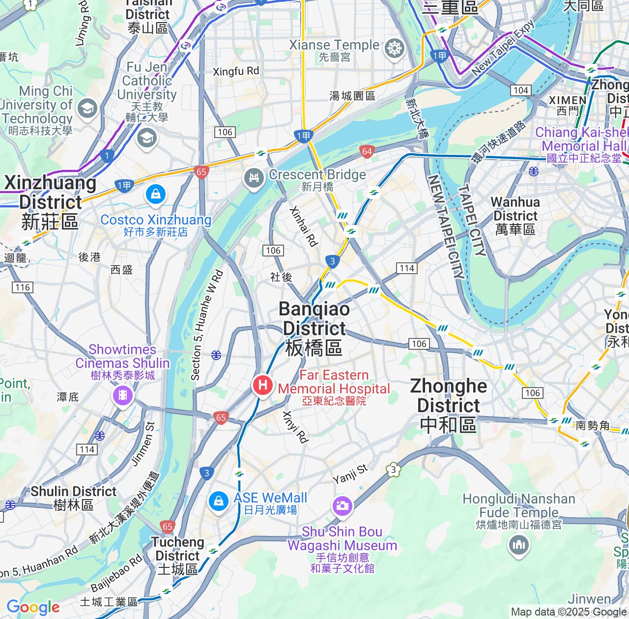 Map image for Intellectual Property Lawyers in Banqiao and Taipei IP firms at coordinates  ; .