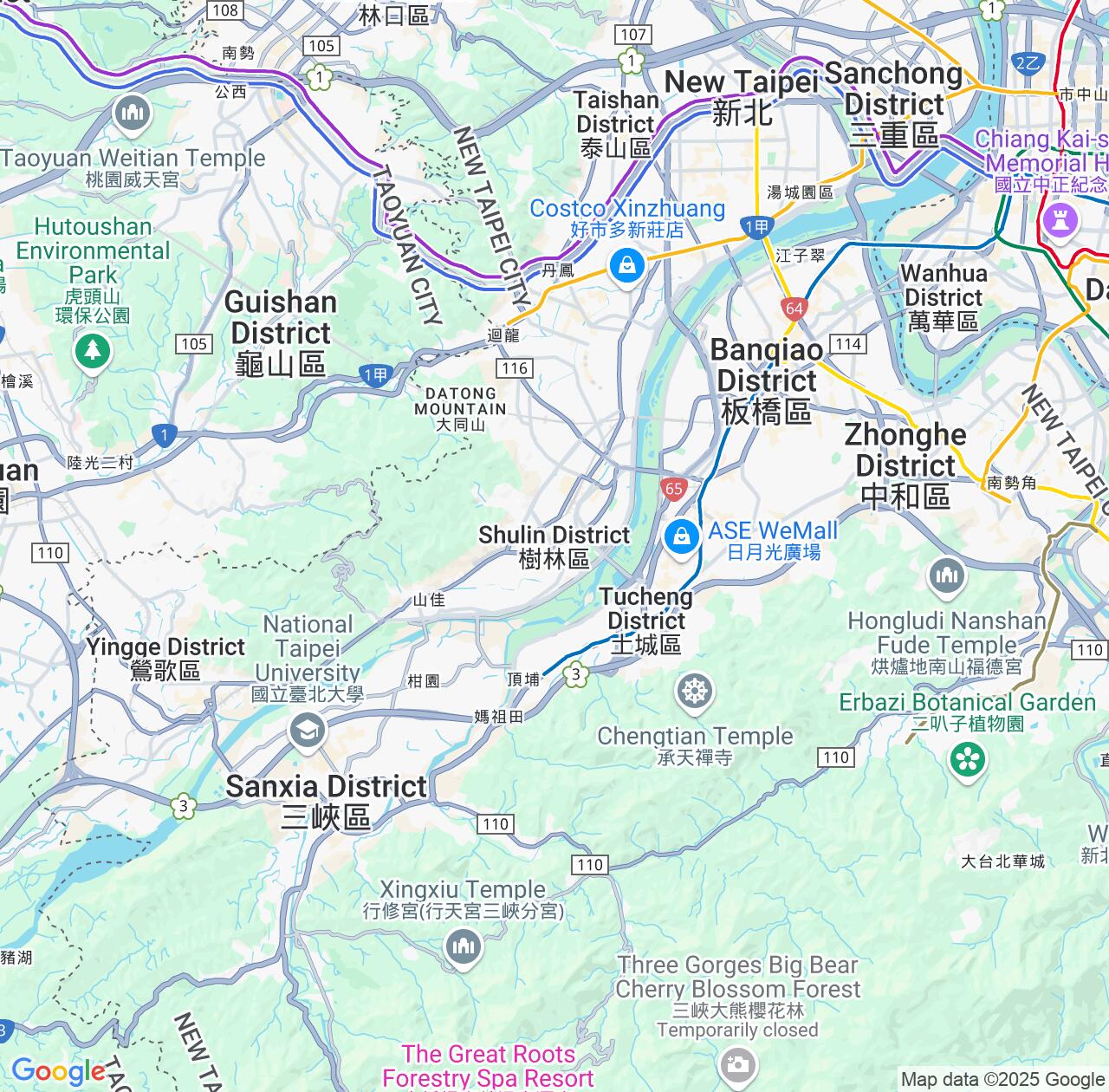 Map image for Intellectual Property Lawyers in Shulin and Taipei IP firms at coordinates  ; .