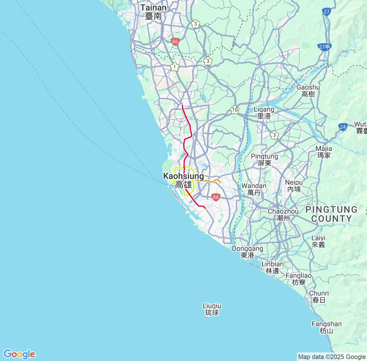Map image for Intellectual Property Lawyers in Kaohsiung and Takao IP firms at coordinates  ; .