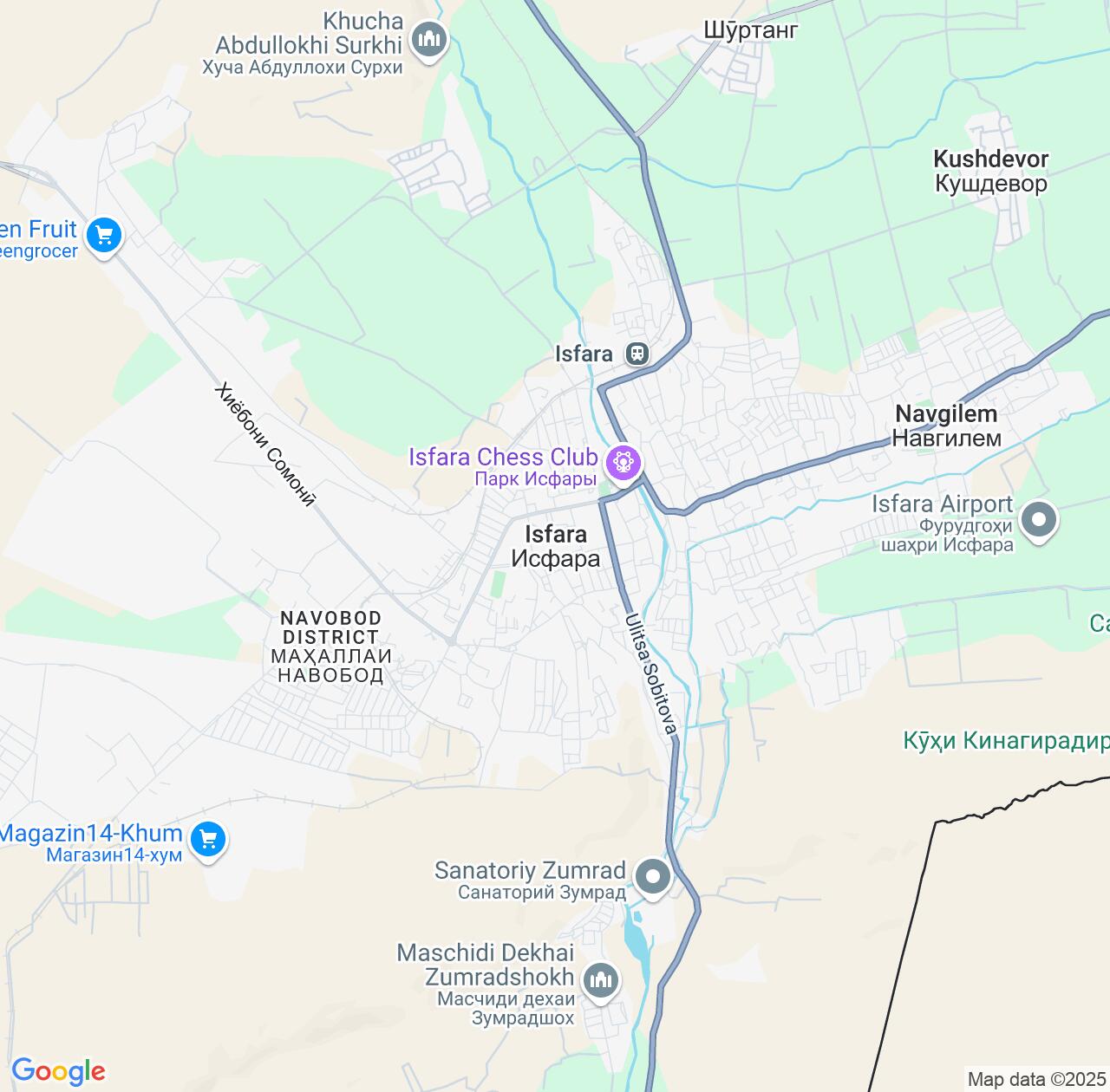 Map image for Intellectual Property Lawyers in Isfara and Sughd IP firms at coordinates  ; .