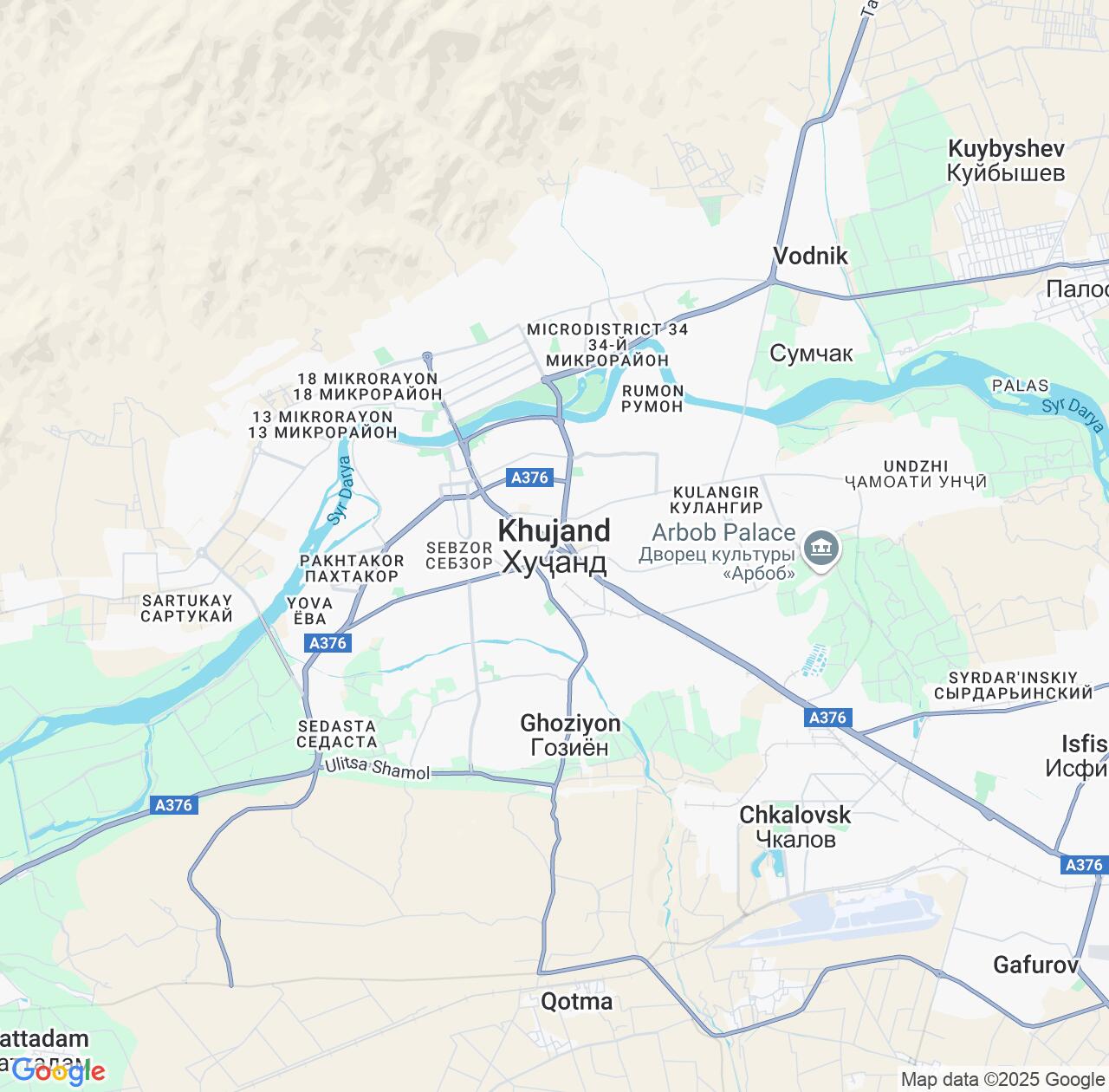 Map image for Intellectual Property Lawyers in Khujand and Sughd IP firms at coordinates  ; .