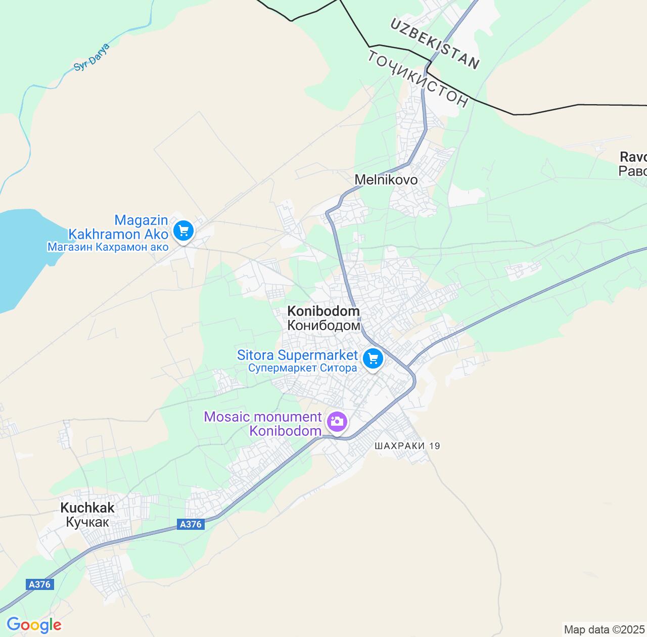 Map image for Intellectual Property Lawyers in Konibodom and Sughd IP firms at coordinates  ; .