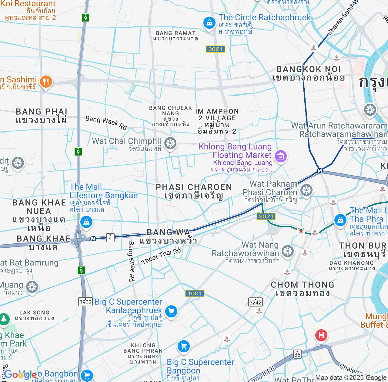 Map image for Intellectual Property Lawyers in Phasi Charoen and Bangkok IP firms at coordinates  ; .