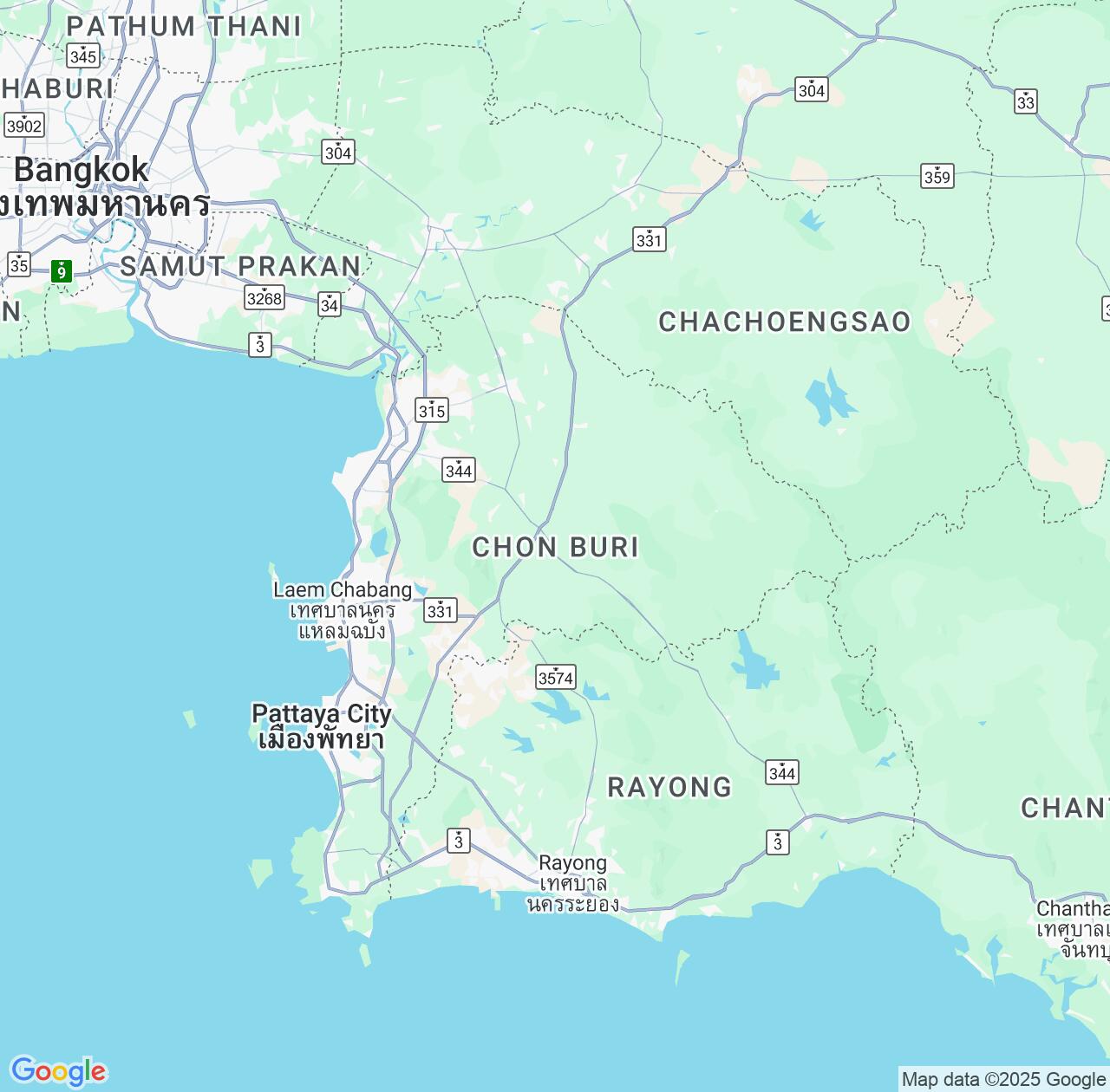 Map image for Intellectual Property Lawyers in Chon Buri and Thailand IP firms at coordinates  ; .