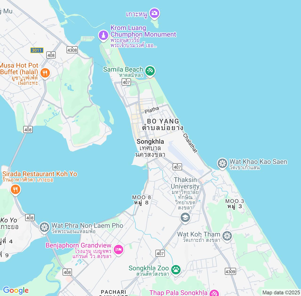 Map image for Intellectual Property Lawyers in Songkhla and Thailand IP firms at coordinates  ; .