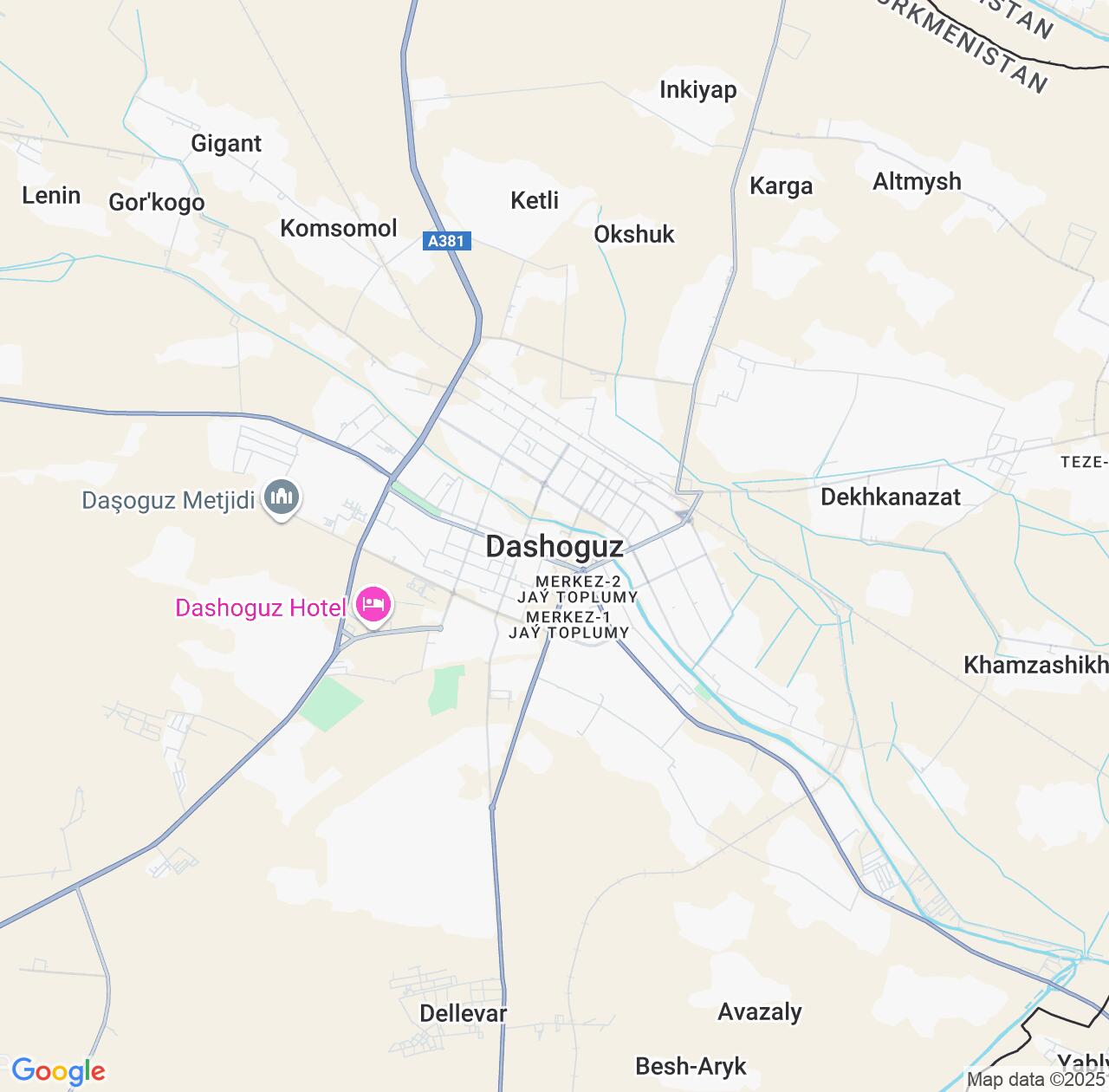 Map image for Intellectual Property Lawyers in DaÅŸoguz and Turkmenistan IP firms at coordinates  ; .