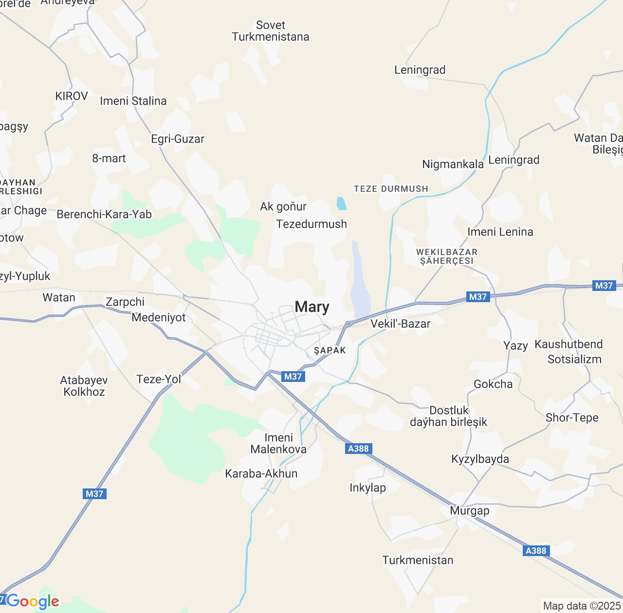 Map image for Intellectual Property Lawyers in Mary and Turkmenistan IP firms at coordinates  ; .