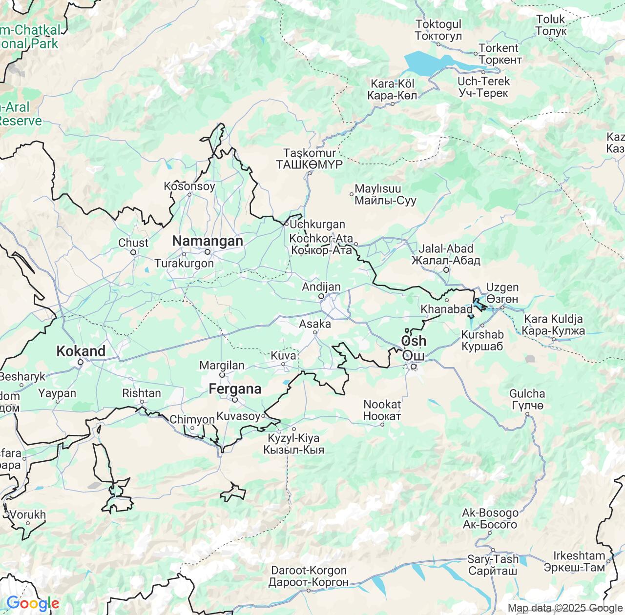 Map image for Intellectual Property Lawyers in Andijan Region and Uzbekistan IP firms at coordinates  ; .