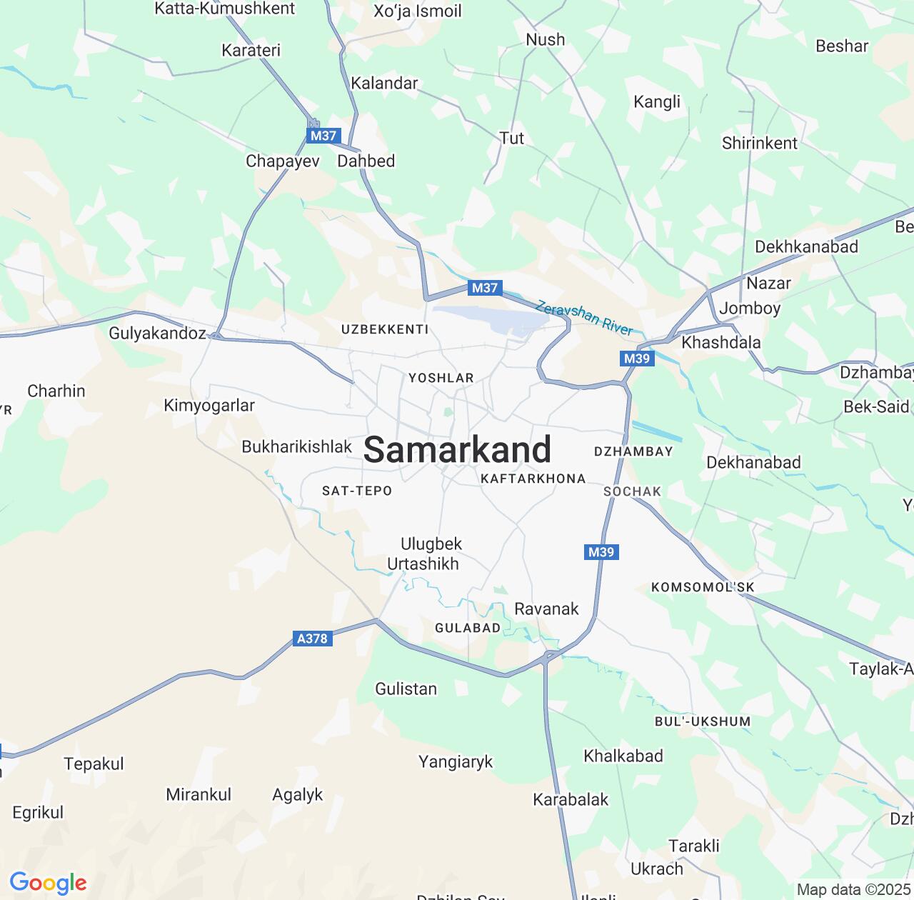 Map image for Intellectual Property Lawyers in Samarkand and Samarqand Region IP firms at coordinates  ; .