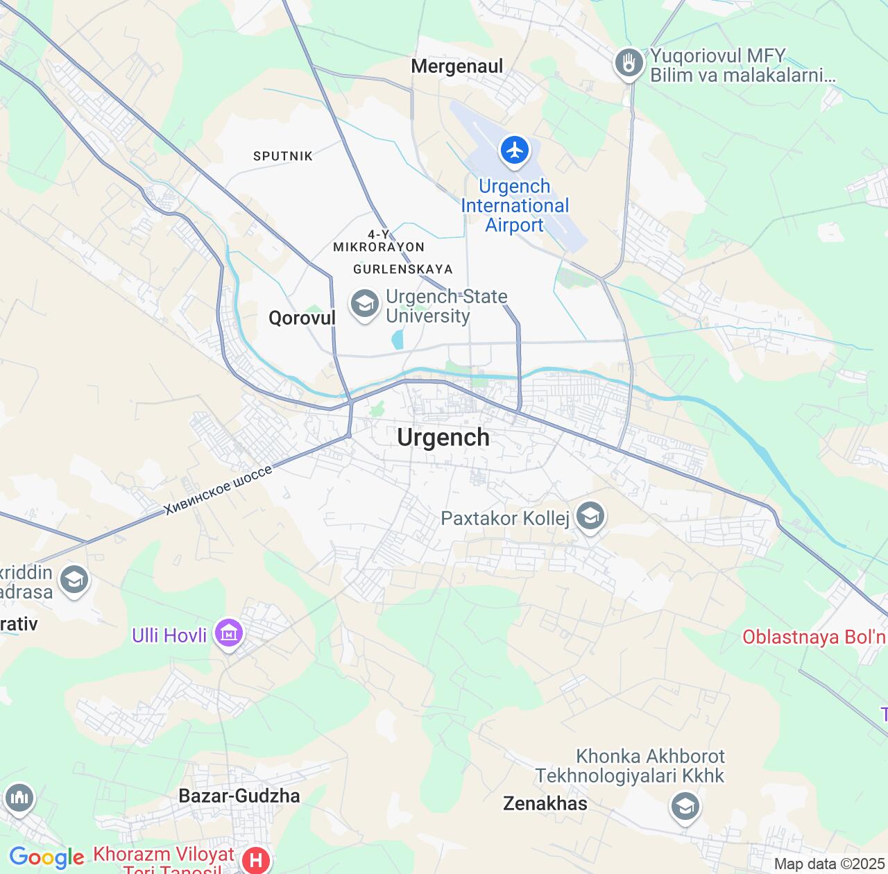Map image for Intellectual Property Lawyers in Urganch and Xorazm Region IP firms at coordinates  ; .