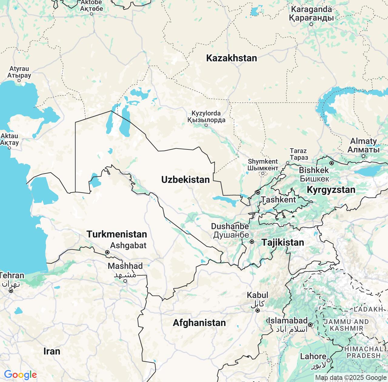 Map image for Intellectual Property Lawyers in Uzbekistan and Asia IP firms at coordinates  ; .
