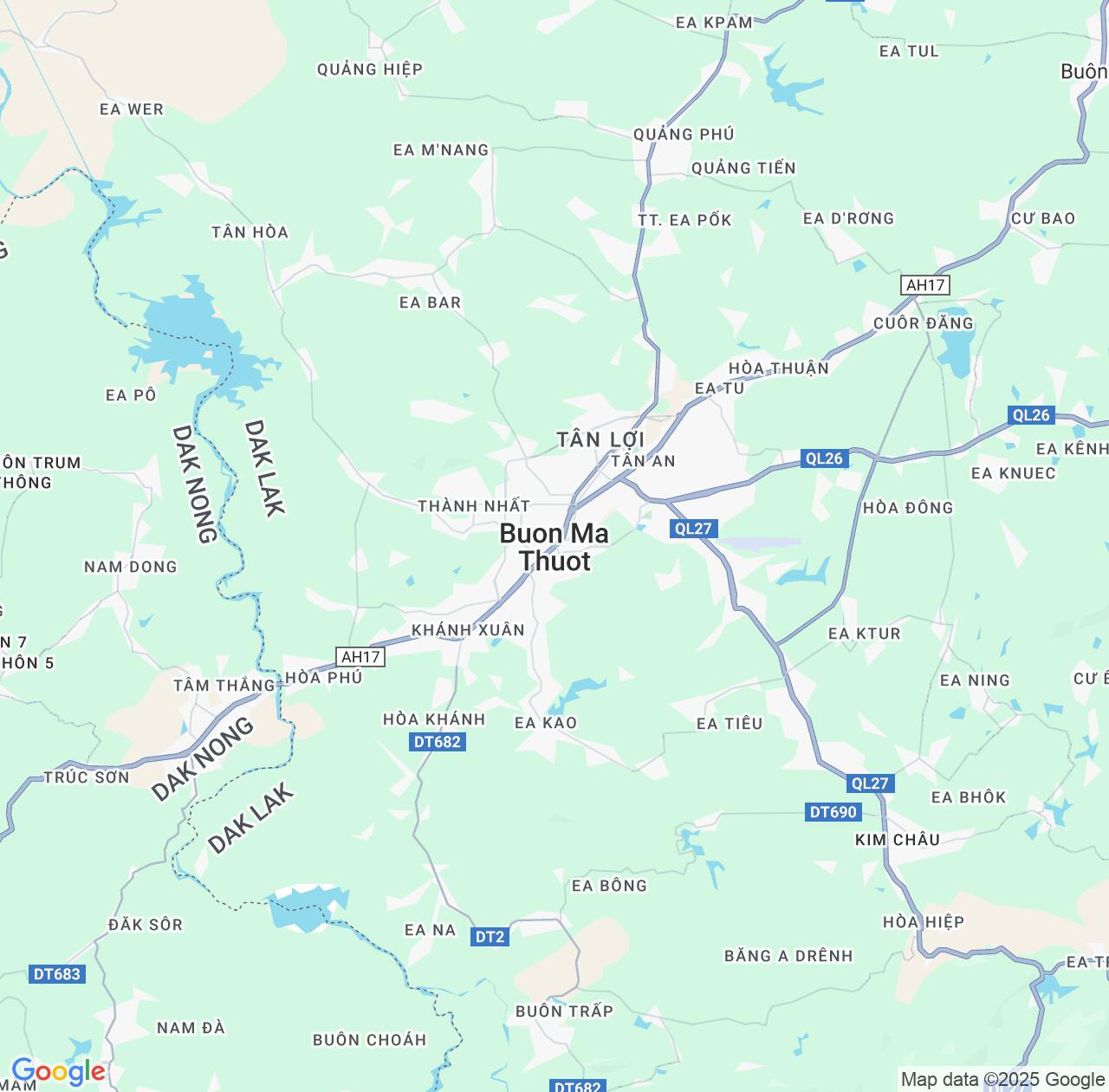Map image for Intellectual Property Lawyers in Buon Ma Thuot and Đắk Lắk IP firms at coordinates  ; .