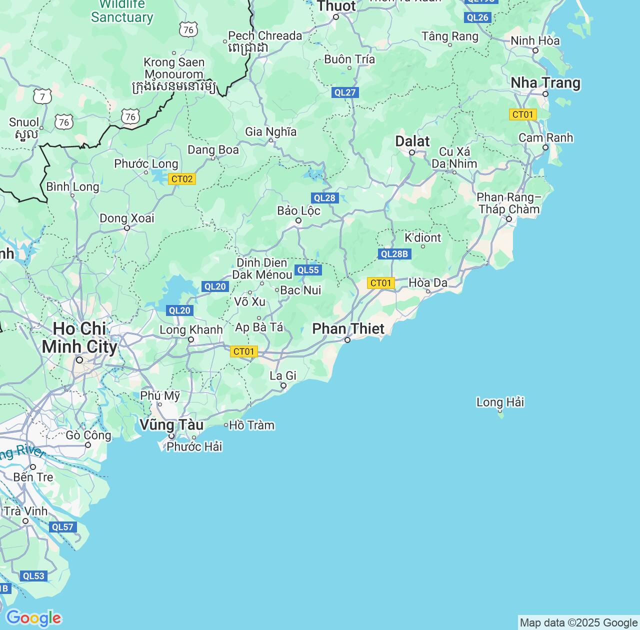 Map image for Intellectual Property Lawyers in Bình Thuận Province and Vietnam IP firms at coordinates  ; .
