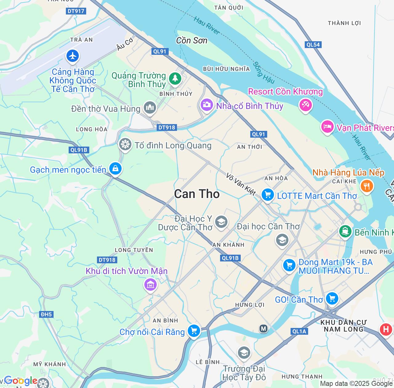 Map image for Intellectual Property Lawyers in Can Tho and Vietnam IP firms at coordinates  ; .