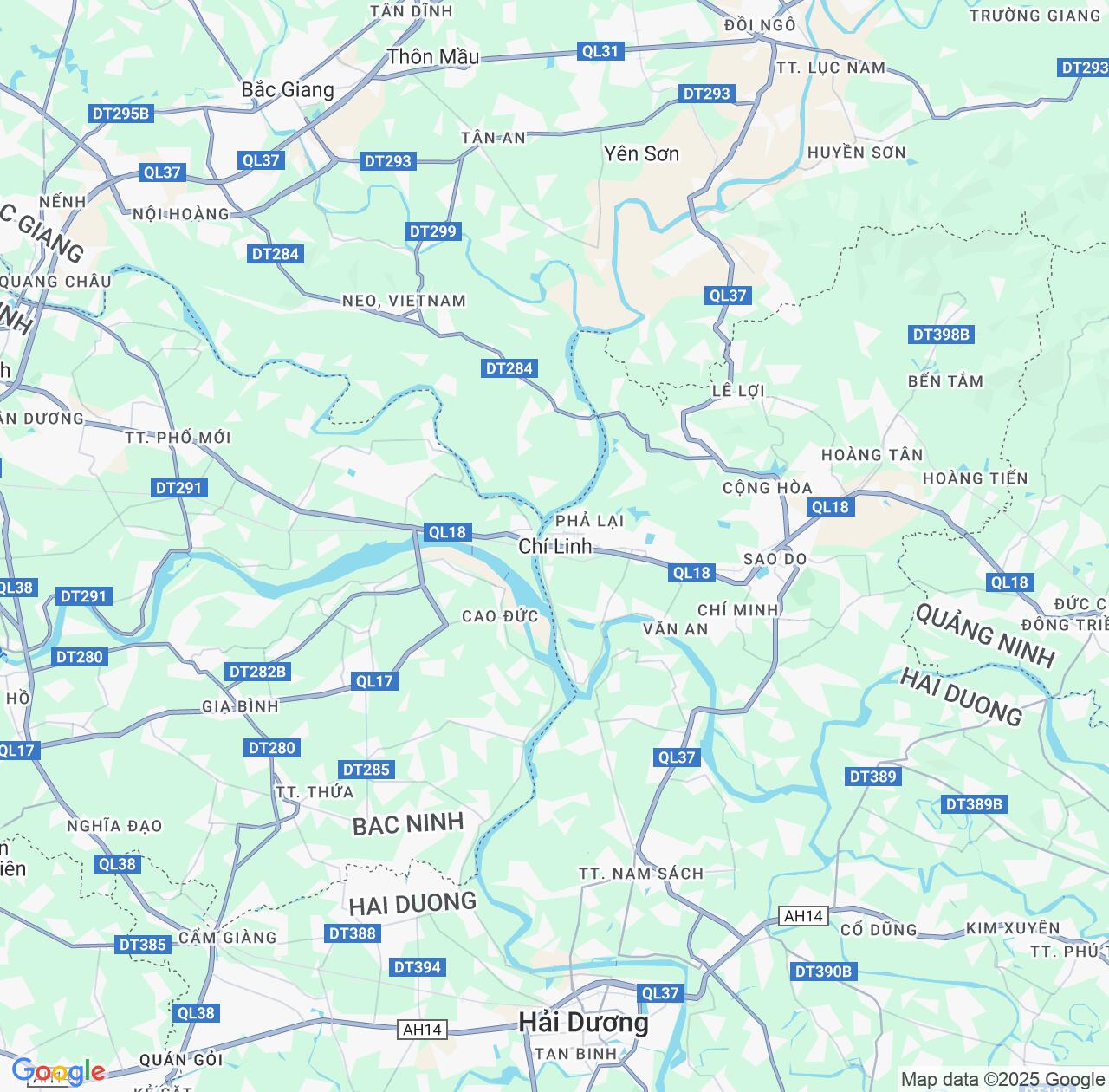 Map image for Intellectual Property Lawyers in Chi Linh and Hải Dương Province IP firms at coordinates  ; .