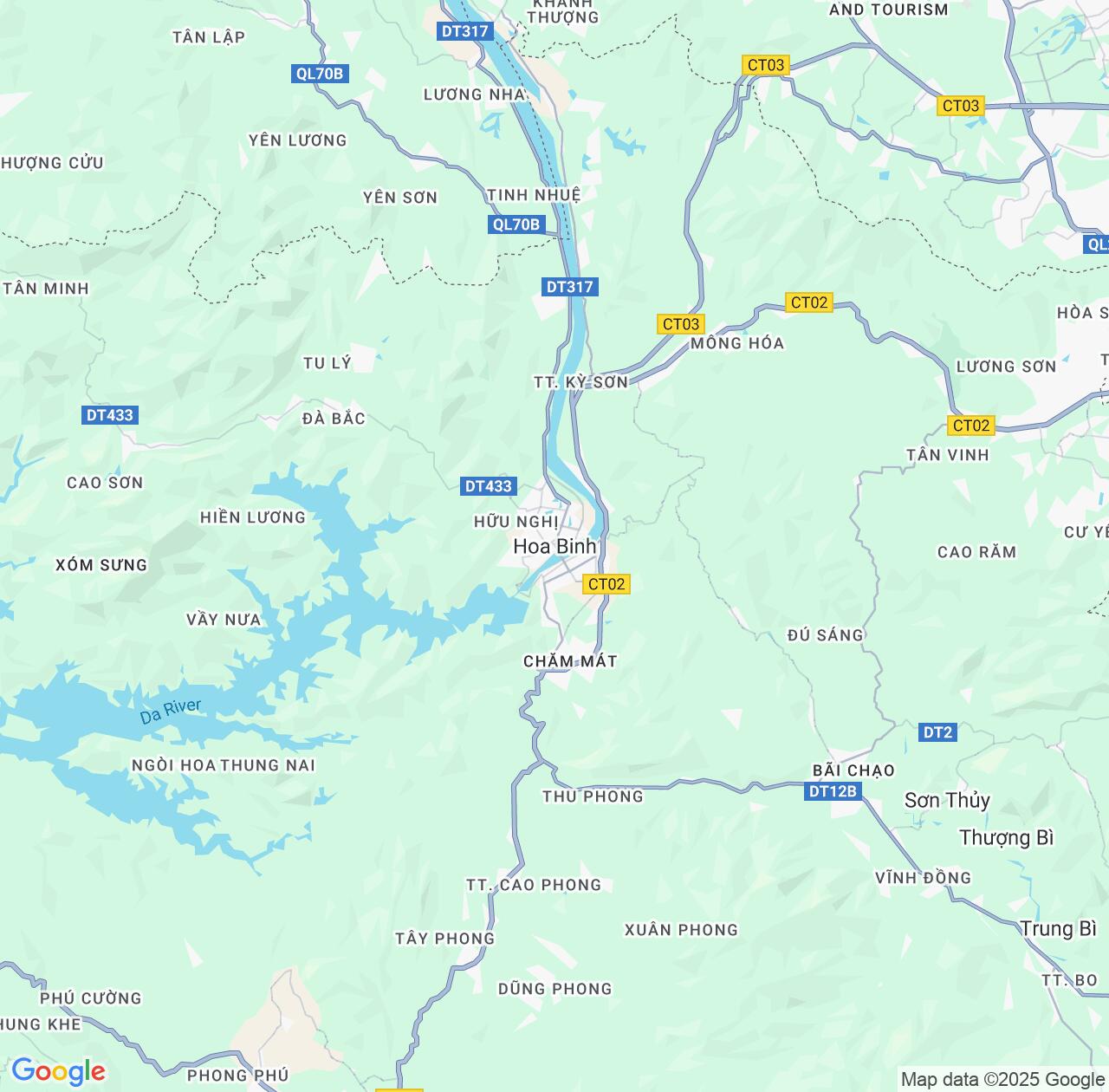 Map image for Intellectual Property Lawyers in Hoa Binh and Hòa Bình Province IP firms at coordinates  ; .