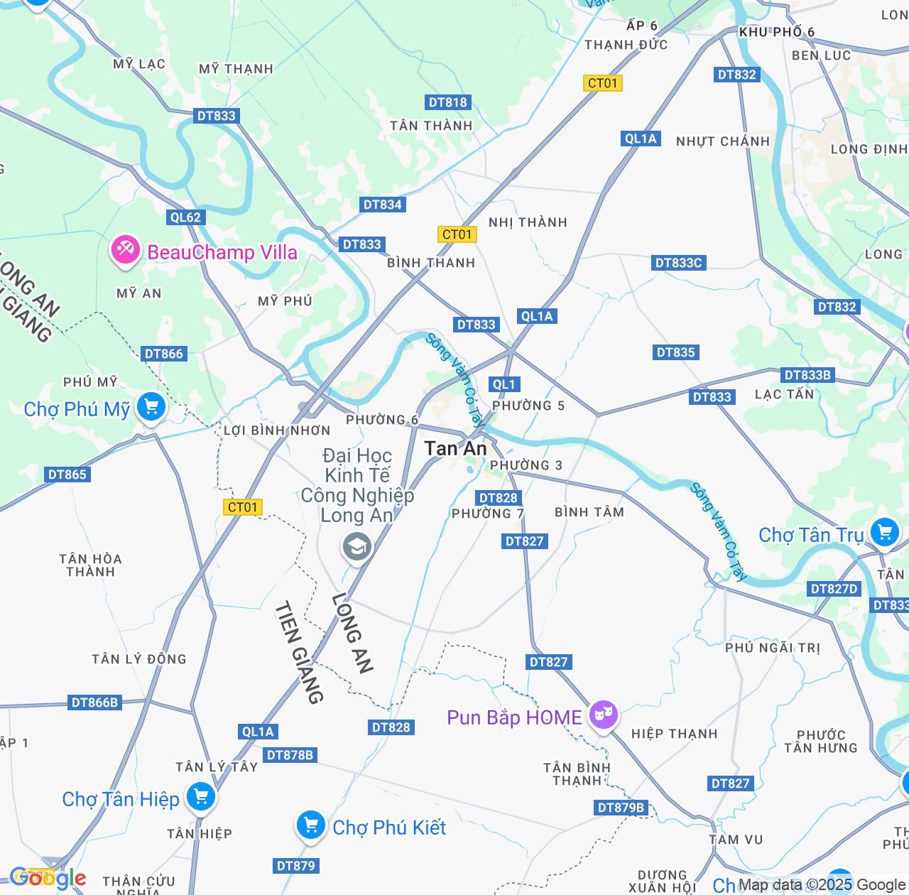 Map image for Intellectual Property Lawyers in Tan An and Long An Povince IP firms at coordinates  ; .