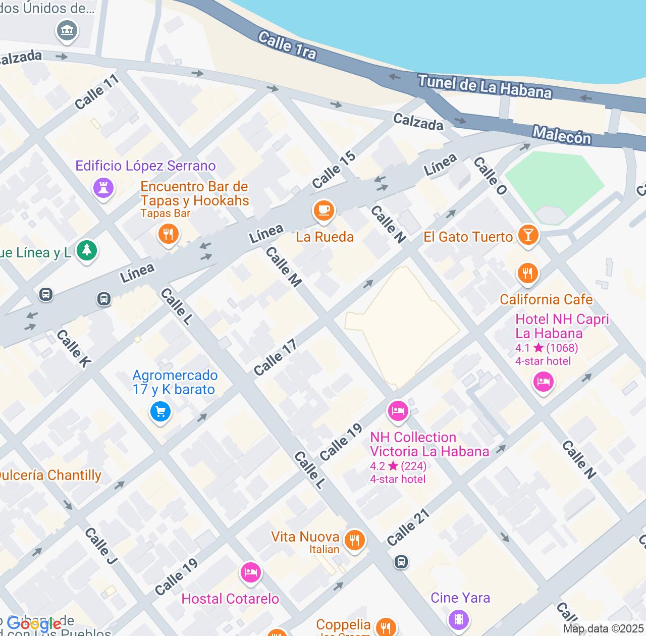 Map image for Intellectual Property Lawyers in Vedado and Havana IP firms at coordinates  ; .