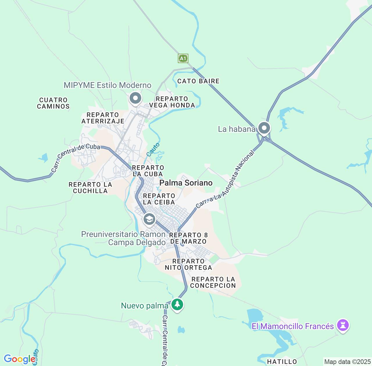 Map image for Intellectual Property Lawyers in Palma Soriano and Santiago de Cuba Province IP firms at coordinates  ; .