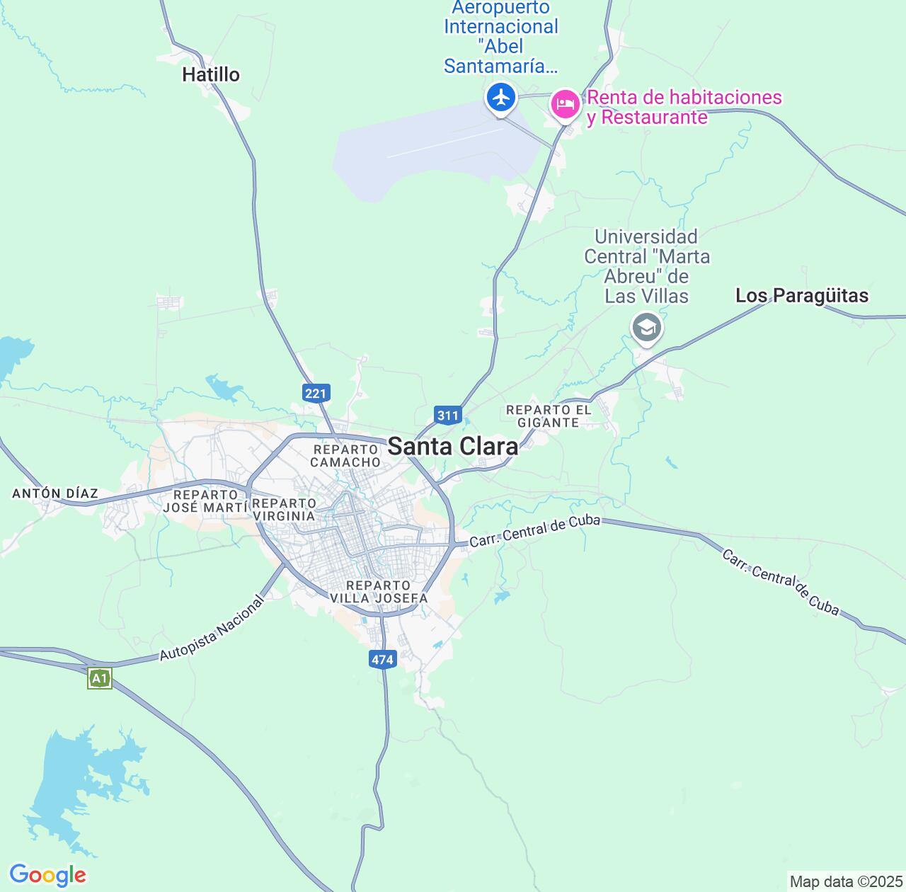 Map image for Intellectual Property Lawyers in Santa Clara and Villa Clara Province IP firms at coordinates  ; .