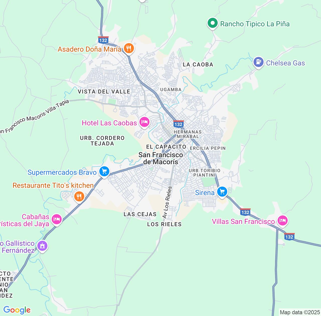 Map image for Intellectual Property Lawyers in San Francisco de MacorÃs and Duarte Province IP firms at coordinates  ; .