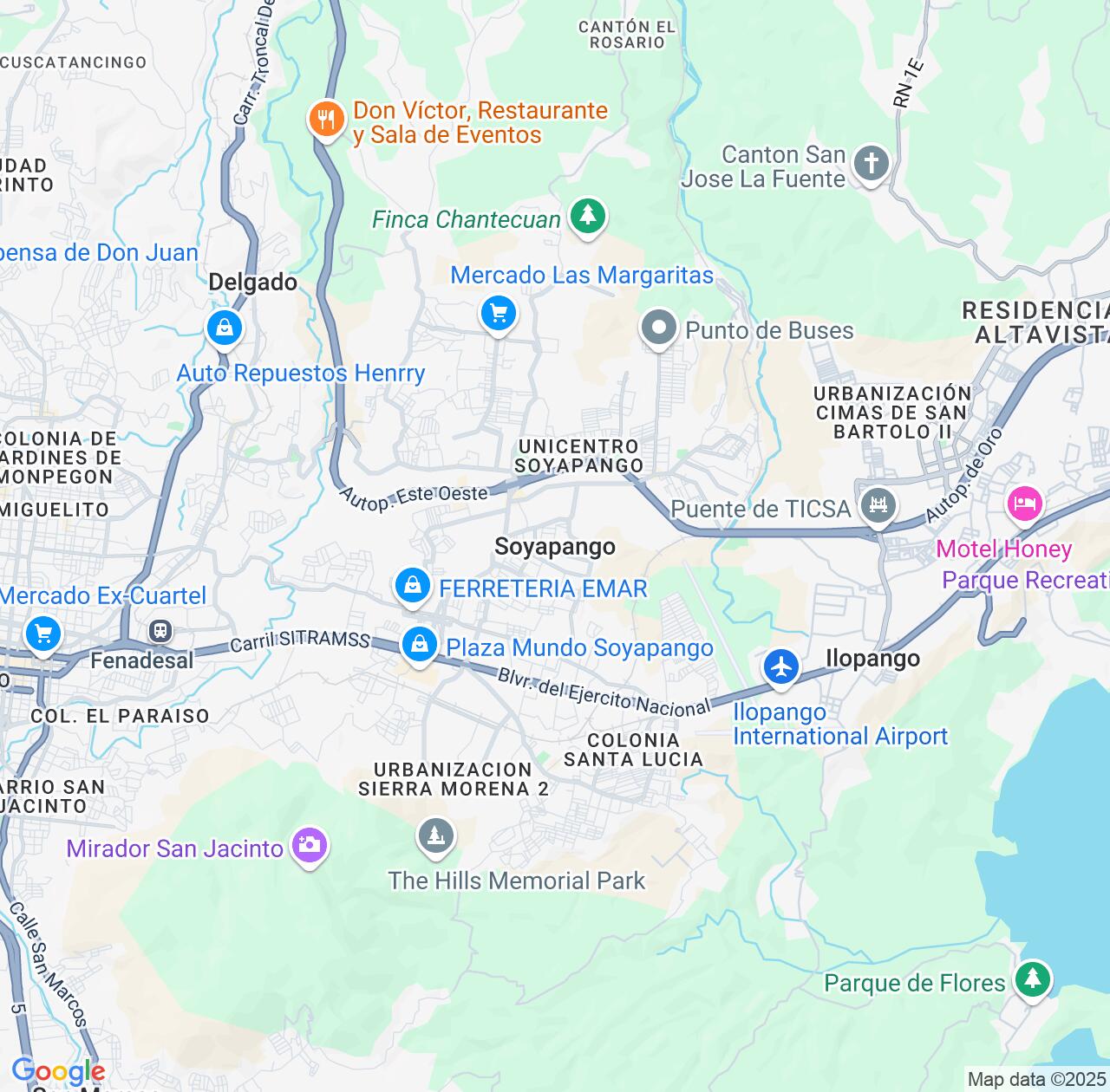 Map image for Intellectual Property Lawyers in Soyapango and San Salvador Department IP firms at coordinates  ; .