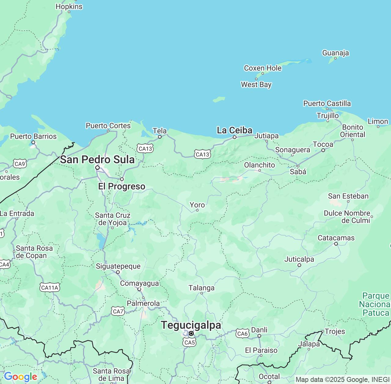 Map image for Intellectual Property Lawyers in Yoro Department and Honduras IP firms at coordinates  ; .