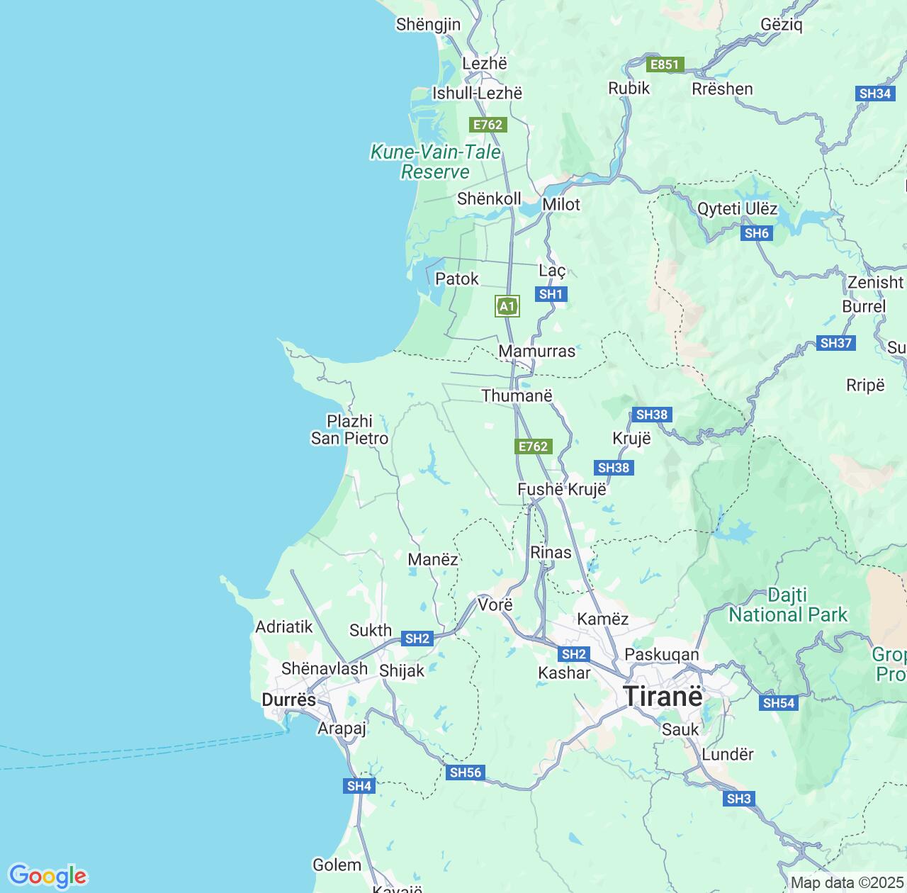 Map image for Intellectual Property Lawyers in Durrës County and Albania IP firms at coordinates  ; .