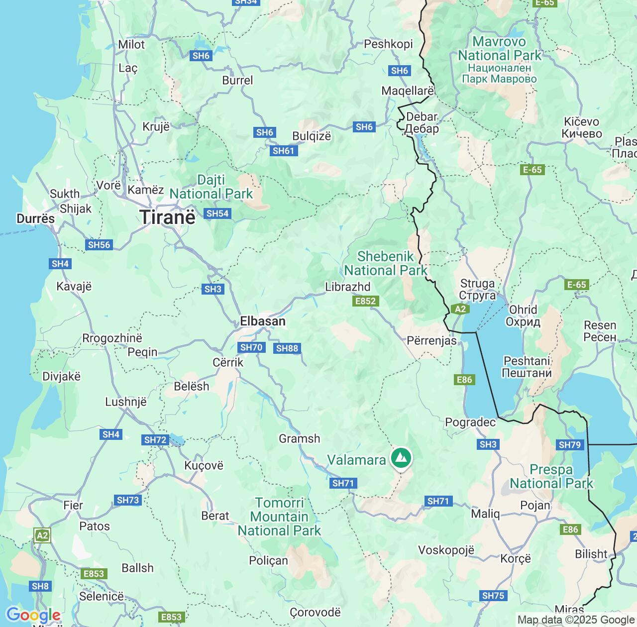 Map image for Intellectual Property Lawyers in Elbasan County and Albania IP firms at coordinates  ; .