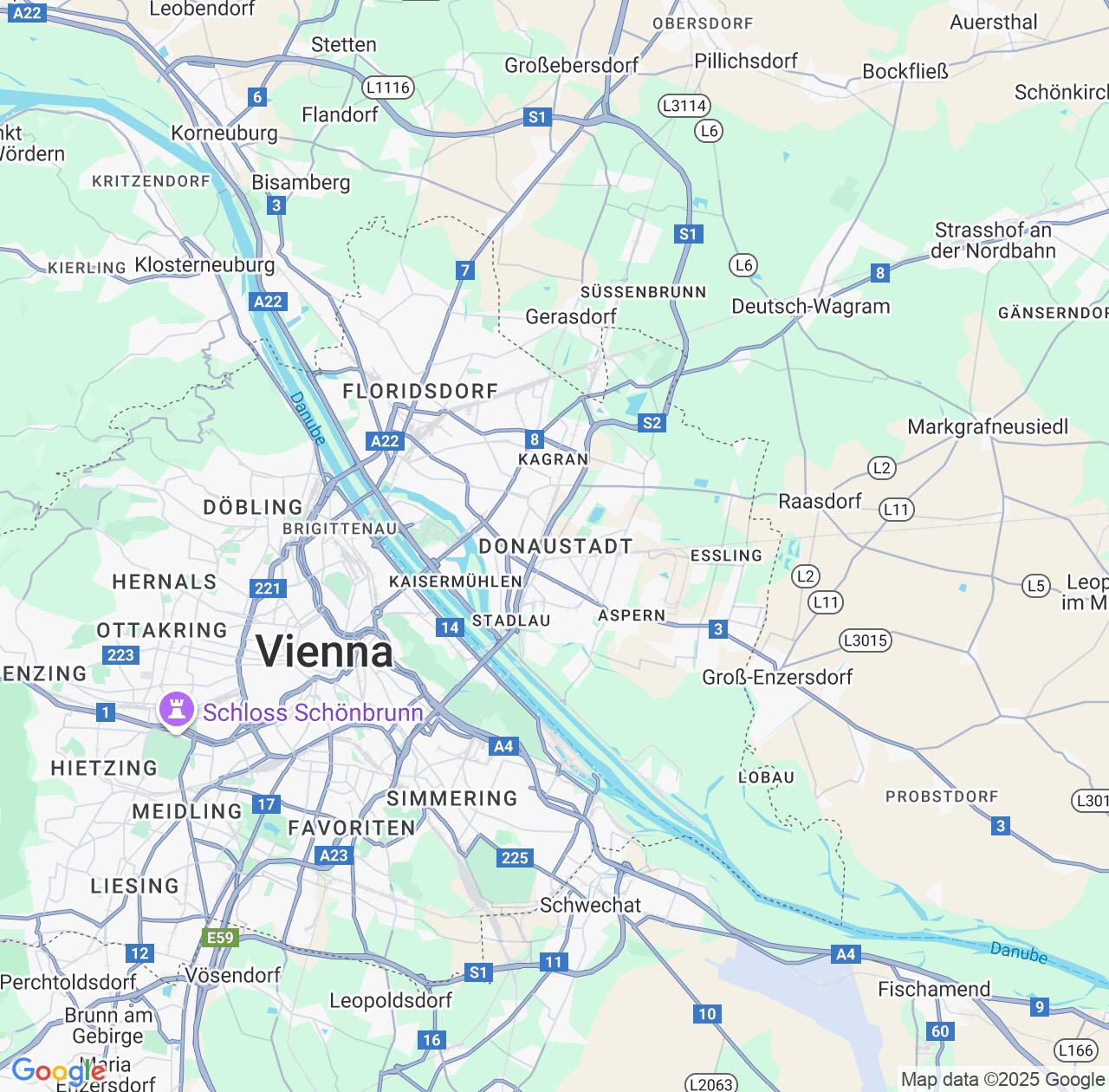 Map image for Intellectual Property Lawyers in Donaustadt and Vienna IP firms at coordinates  ; .