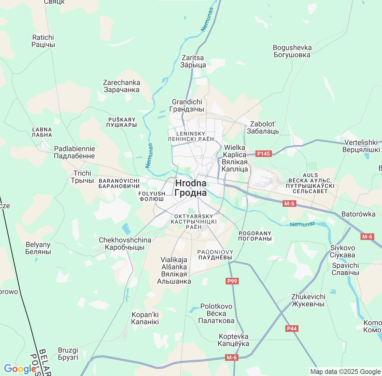Map image for Intellectual Property Lawyers in Hrodna and Grodnenskaya IP firms at coordinates  ; .