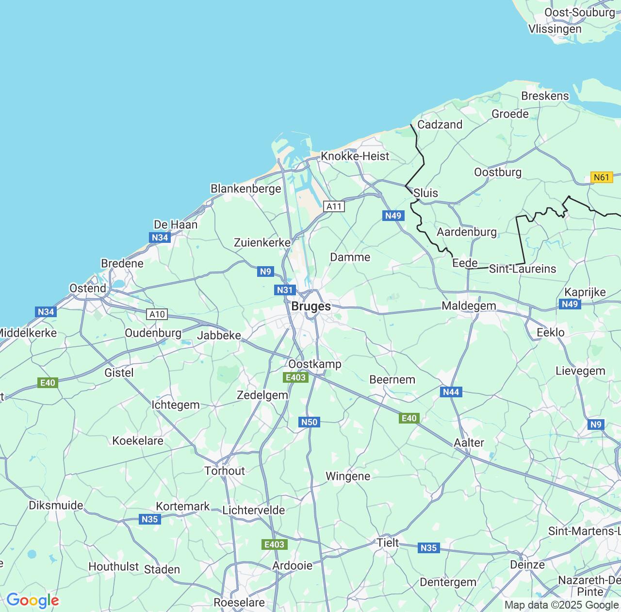 Map image for Intellectual Property Lawyers in Brugge and Flanders IP firms at coordinates  ; .