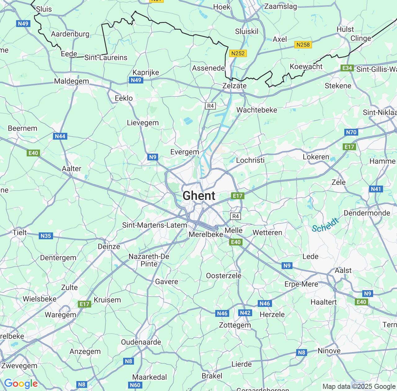 Map image for Intellectual Property Lawyers in Gent and Flanders IP firms at coordinates  ; .