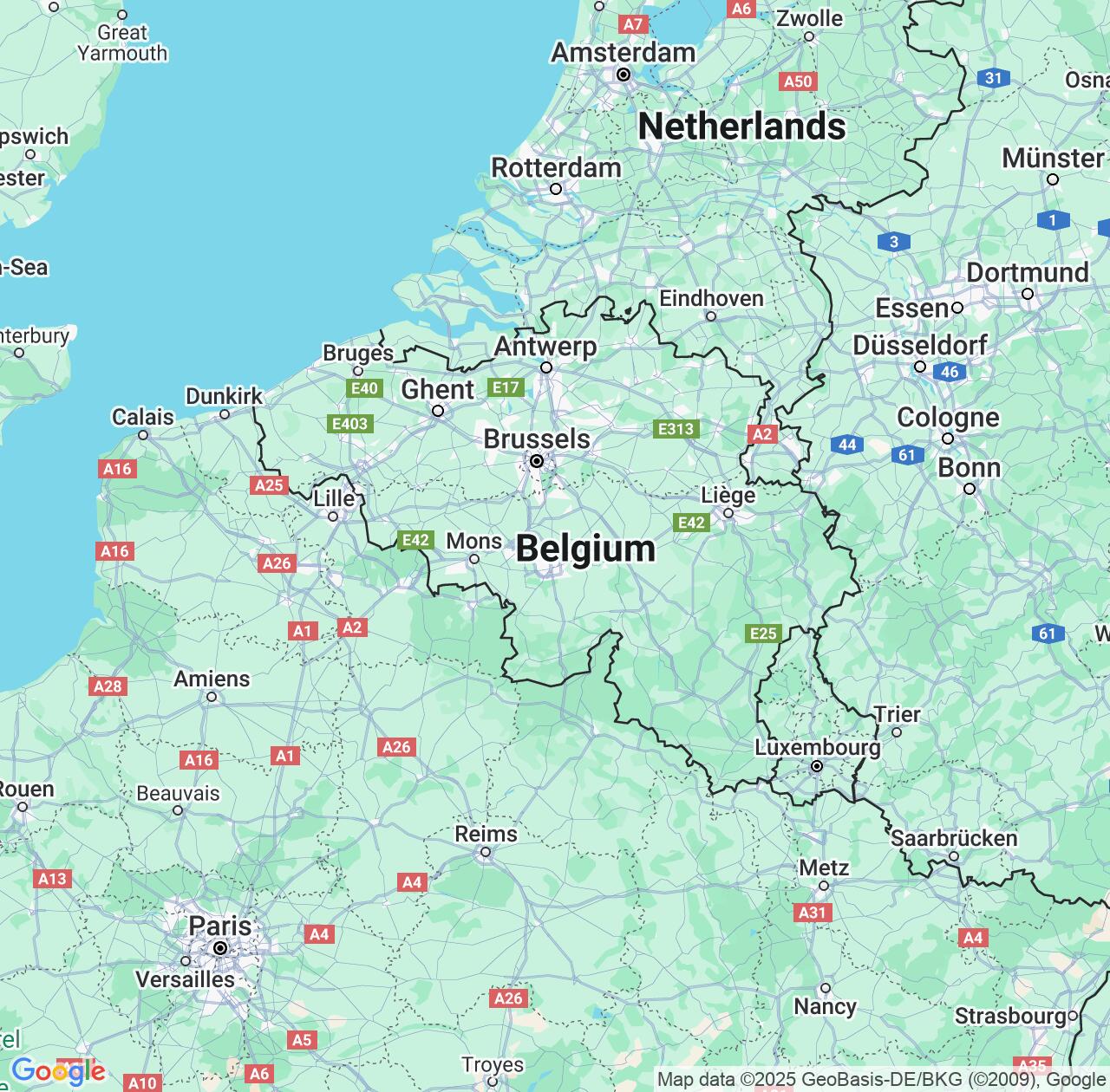 Map image for Intellectual Property Lawyers in Belgium and Europe IP firms at coordinates  ; .