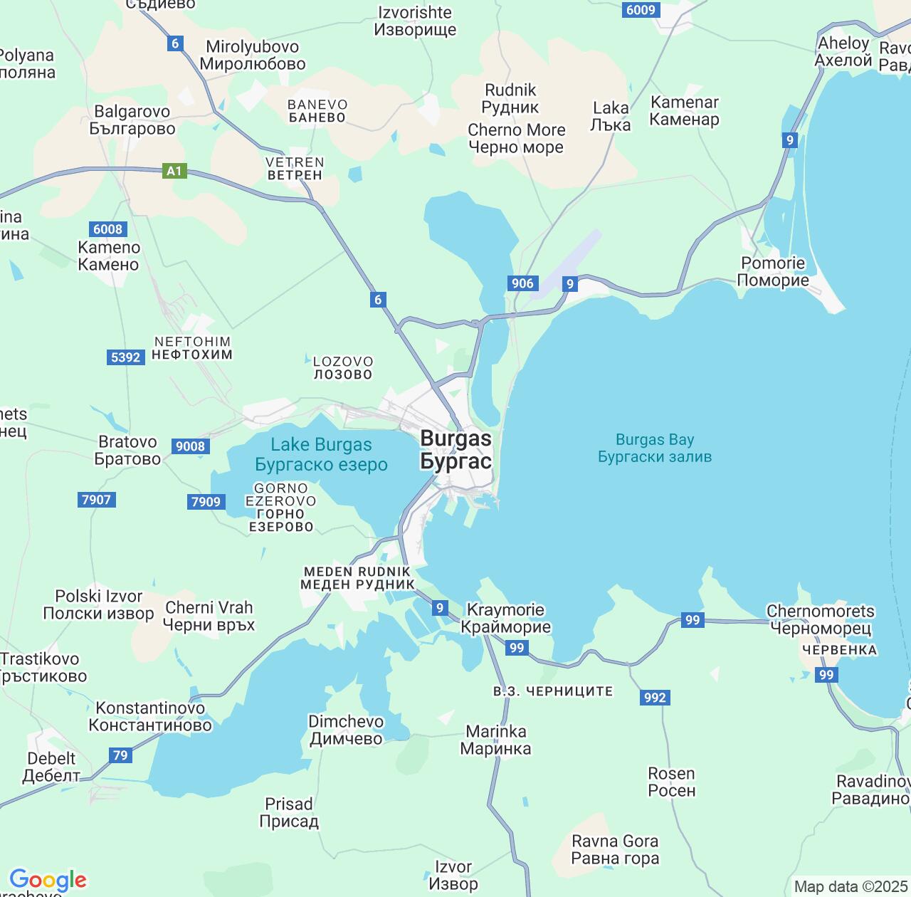 Map image for Intellectual Property Lawyers in Burgas and Bulgaria IP firms at coordinates  ; .