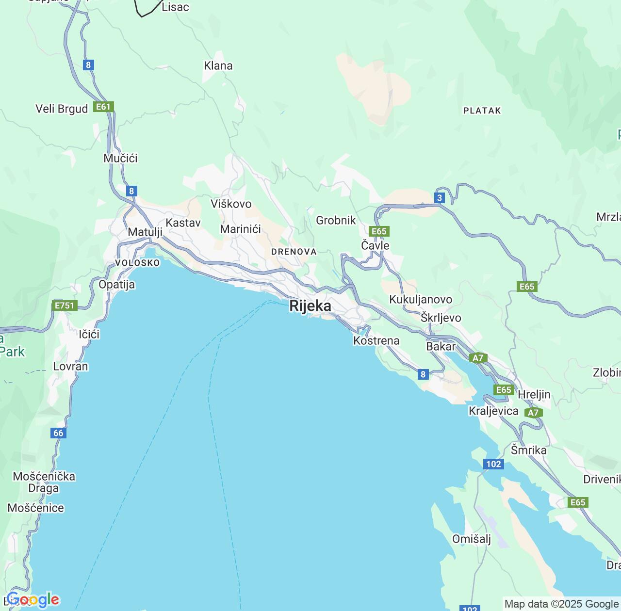 Map image for Intellectual Property Lawyers in Rijeka and Primorje-Gorski Kotar IP firms at coordinates  ; .