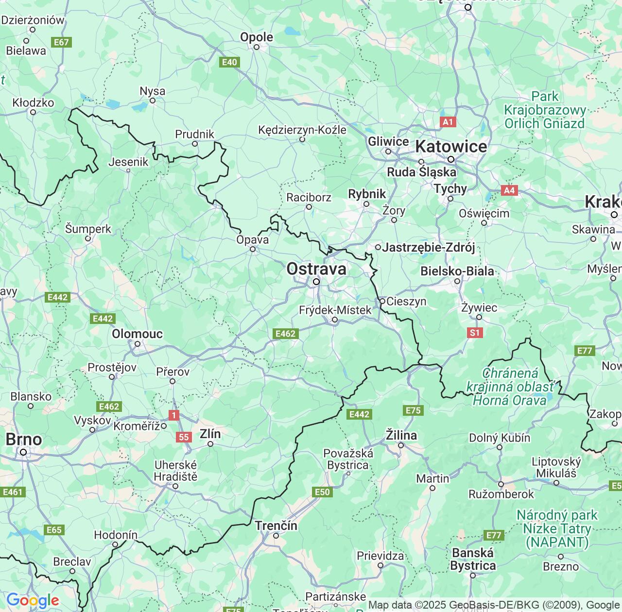 Map image for Intellectual Property Lawyers in Moravskoslezský and Czech Republic IP firms at coordinates  ; .