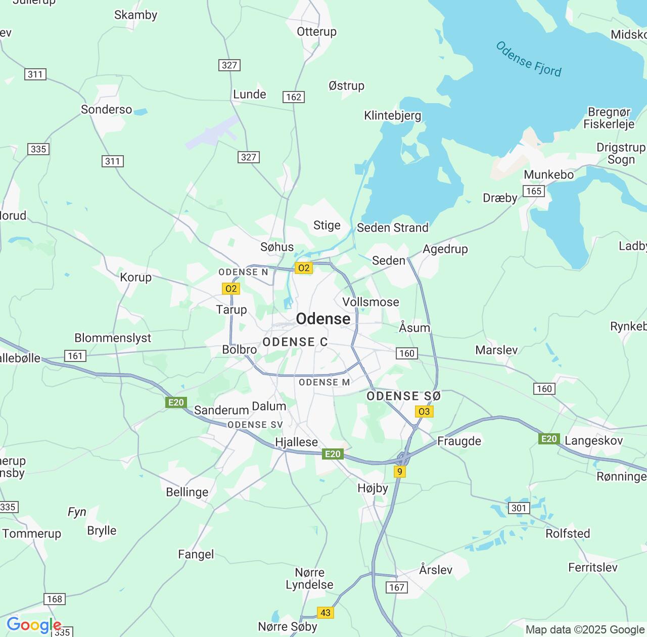 Map image for Intellectual Property Lawyers in Odense and South Denmark IP firms at coordinates  ; .