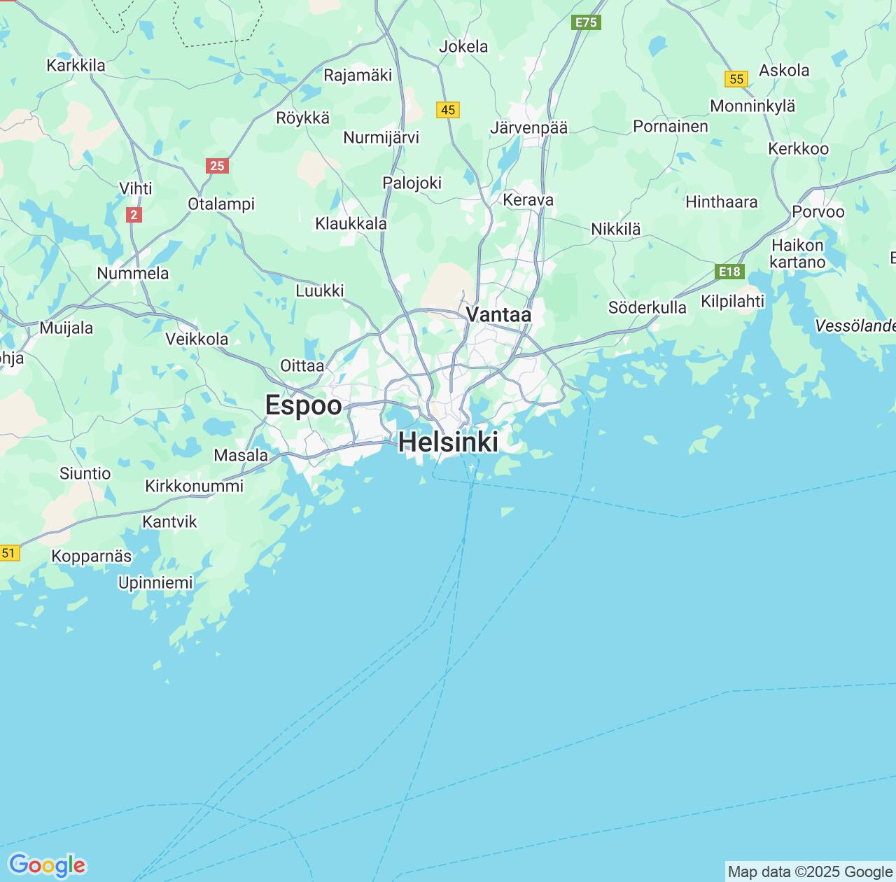 Map image for Intellectual Property Lawyers in East Helsinki and Uusimaa IP firms at coordinates  ; .