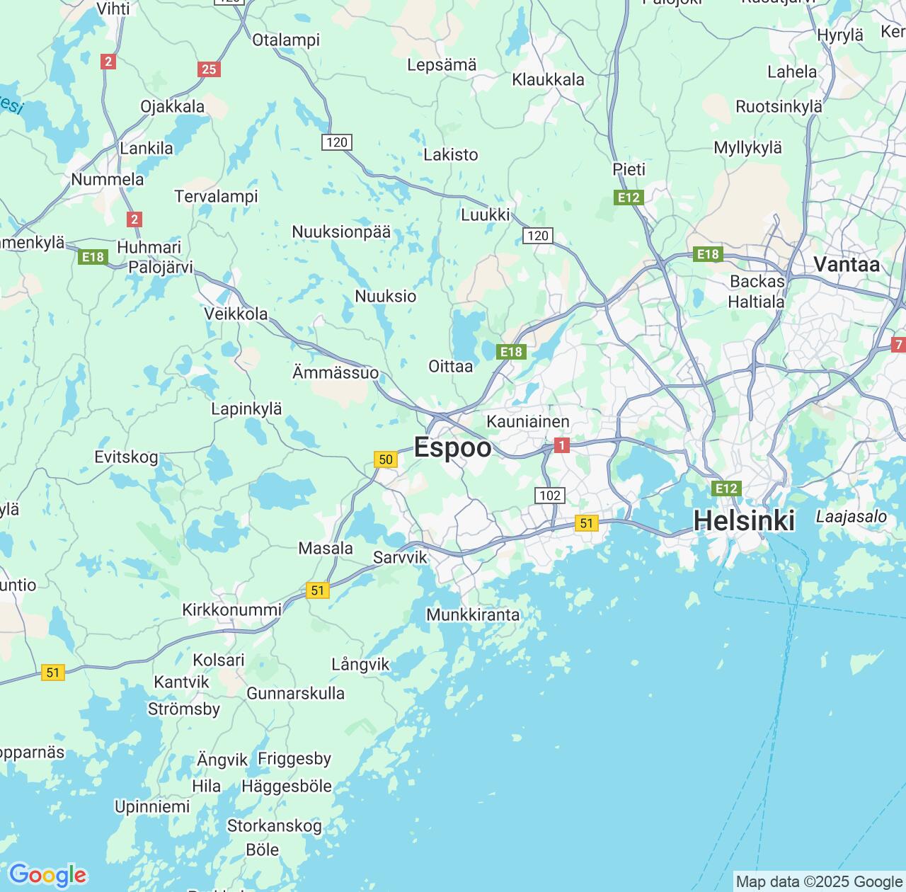 Map image for Intellectual Property Lawyers in Espoo and Uusimaa IP firms at coordinates  ; .