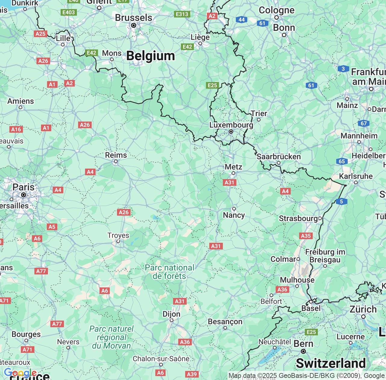 Map image for Intellectual Property Lawyers in Grand Est and France IP firms at coordinates  ; .
