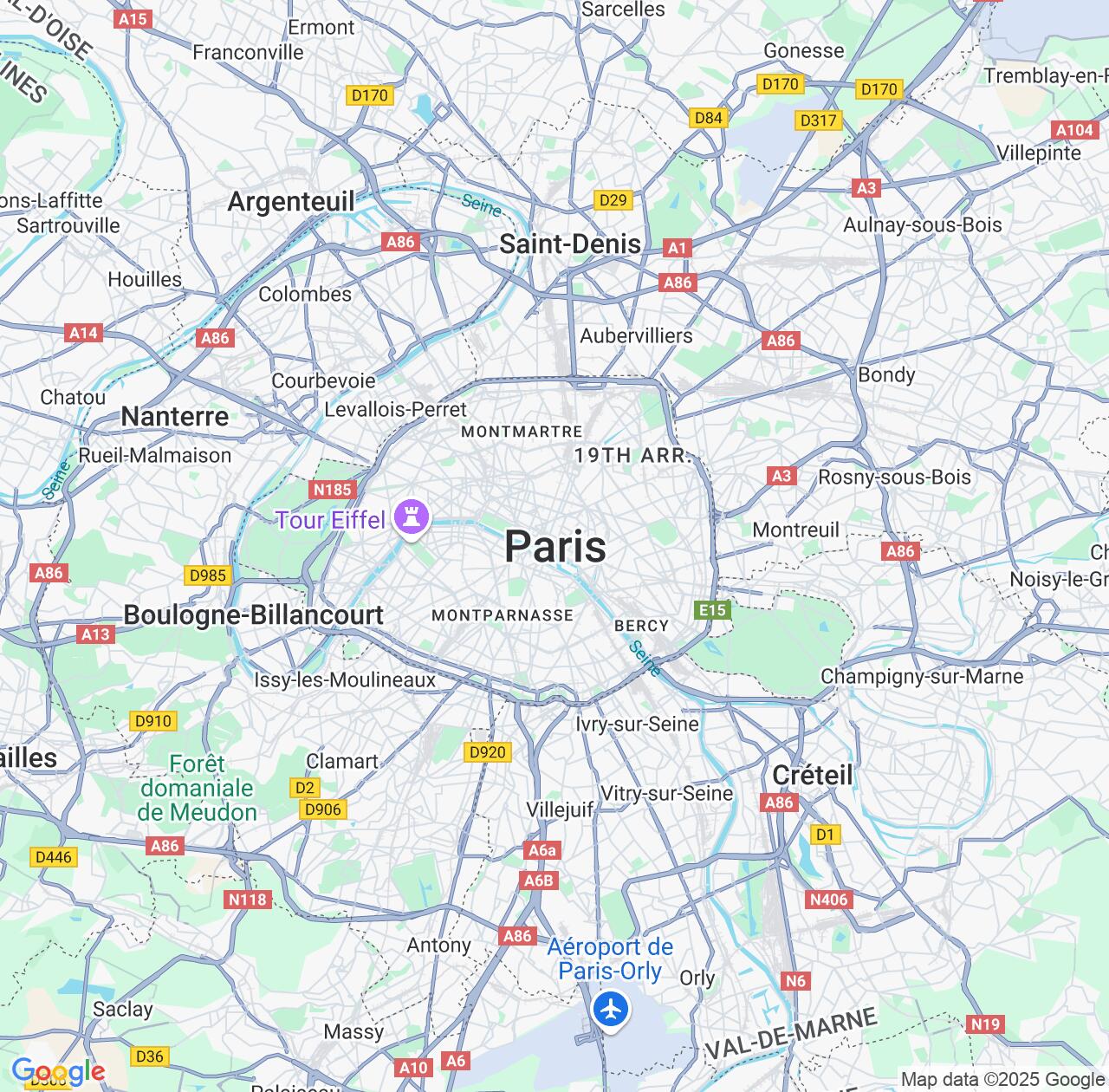 Map image for Intellectual Property Lawyers in Paris and Île-de-France IP firms at coordinates  ; .