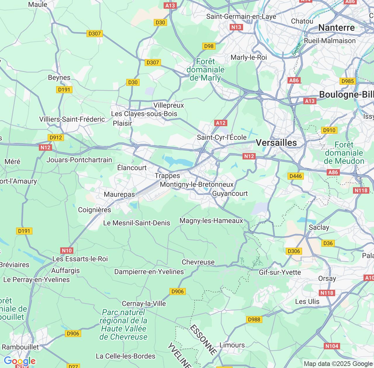 Map image for Intellectual Property Lawyers in Saint-Quentin-en-Yvelines and Île-de-France IP firms at coordinates  ; .