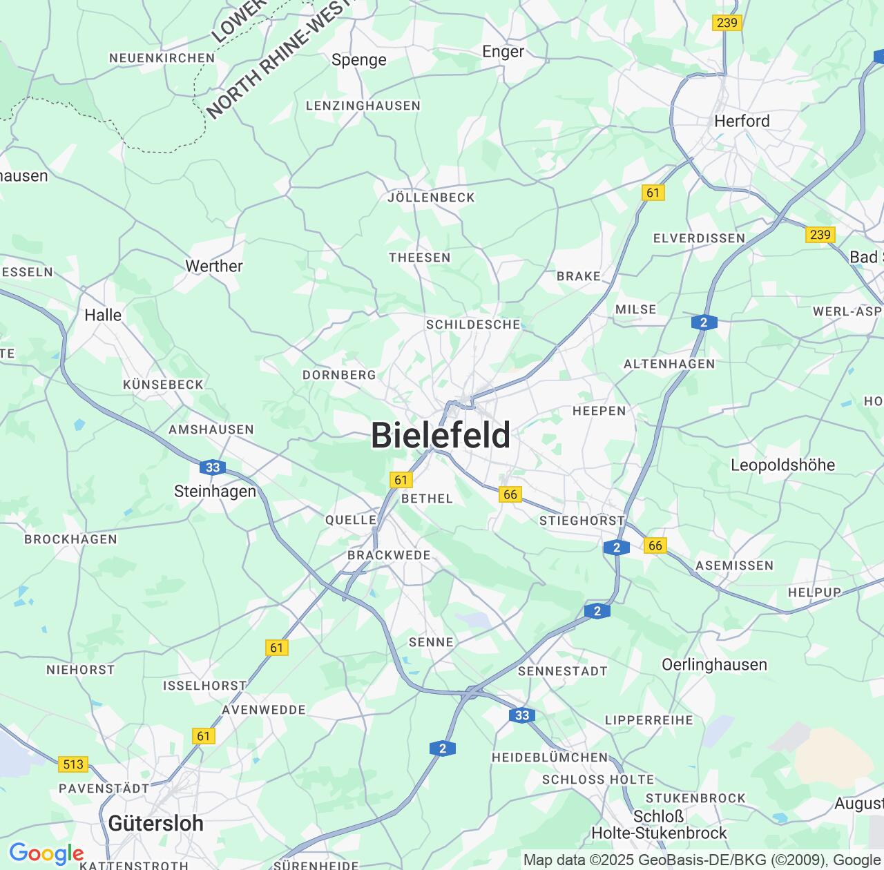 Map image for Intellectual Property Lawyers in Bielefeld and North Rhine-Westphalia IP firms at coordinates  ; .